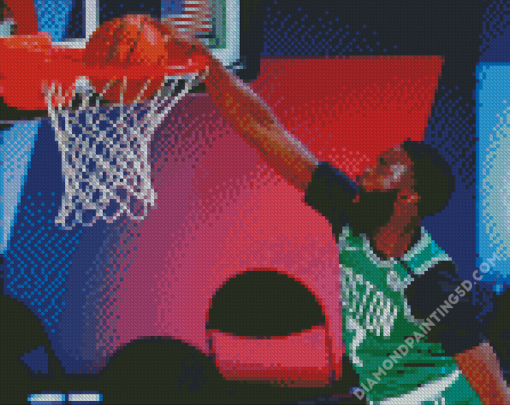 Basketball Player Jaylen Brown Dunk Diamond Paintings