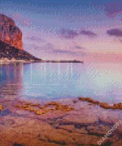 Beautiful View Of Calpe Beach Diamond Paintings