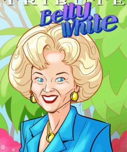 Betty White Illustration Diamond Paintings