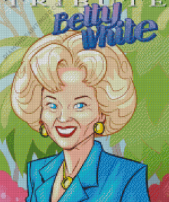 Betty White Illustration Diamond Paintings