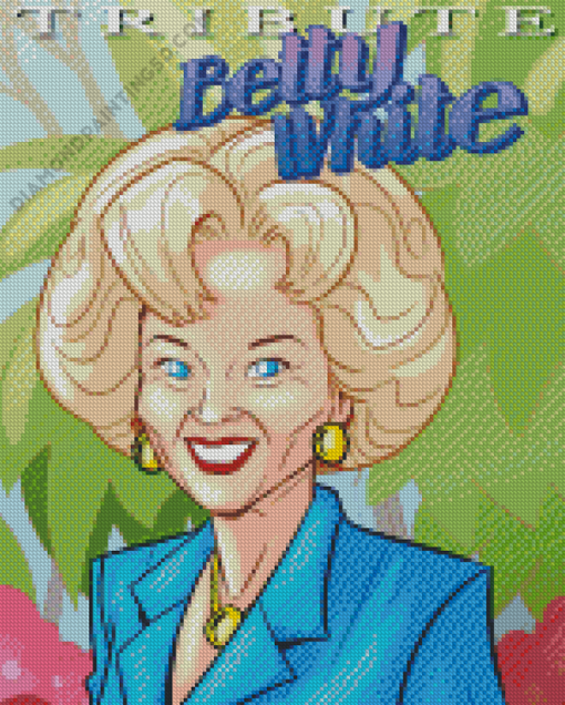 Betty White Illustration Diamond Paintings