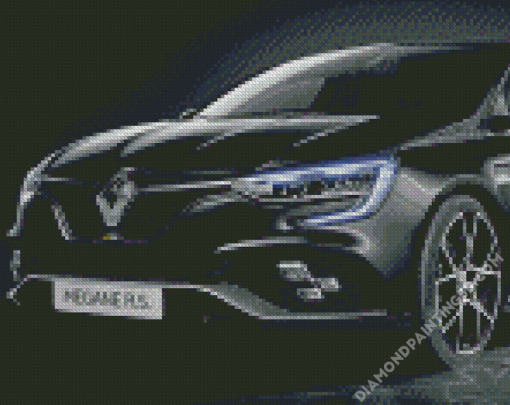 Black Renault Megane Car Diamond Paintings