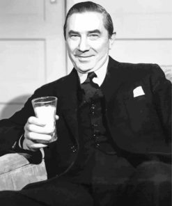 Black And White Actor Bela Lugosi Diamond Paintings