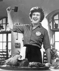 Black And White Julia Child Diamond Paintings