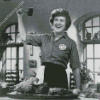 Black And White Julia Child Diamond Paintings