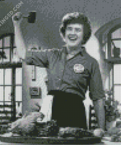 Black And White Julia Child Diamond Paintings