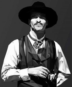 Black And White Doc Holliday Diamond Paintings