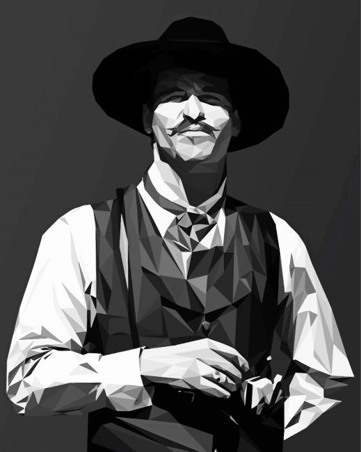 Black And White Doc Holliday Diamond Paintings