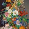 Blumenstuck AMit Ananas Weintrauben Und Papagei By Franz Xaver Diamond Paintings