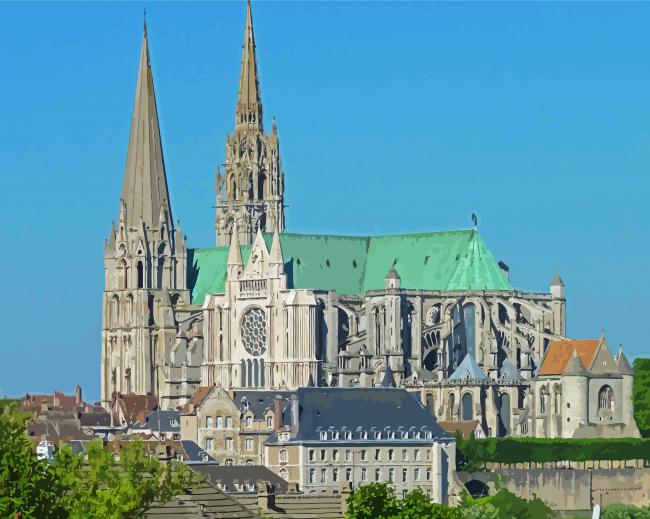 Chartres Cathedral In France Diamond Paintings