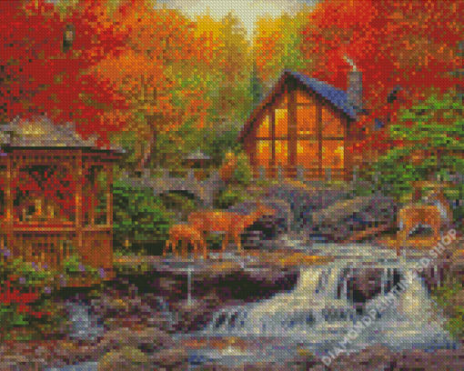 Chuck Pinson Deer Landscape Diamond Paintings