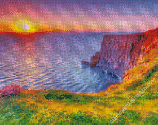 Cliffs of Moher At Sunset Diamond Paintings