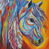 Colorful Native Horse Diamond Paintings