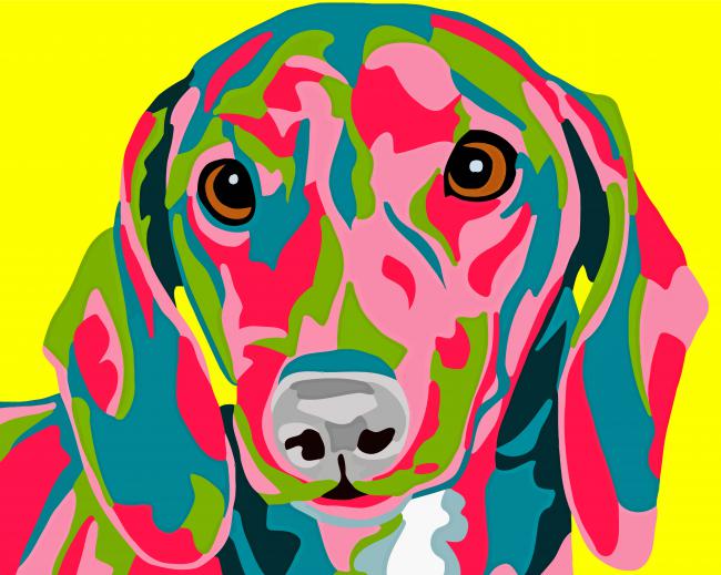 Dachshund Dog Colorful Diamond Paintings