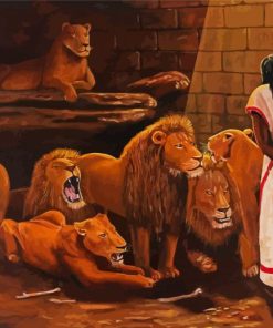 Daniel In The Lions Den Art Diamond Paintings