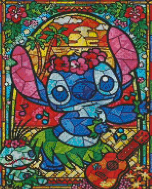 Disney Stitch Stained Glass Diamond Paintings