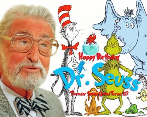 Dr Seuss Author Diamond Paintings