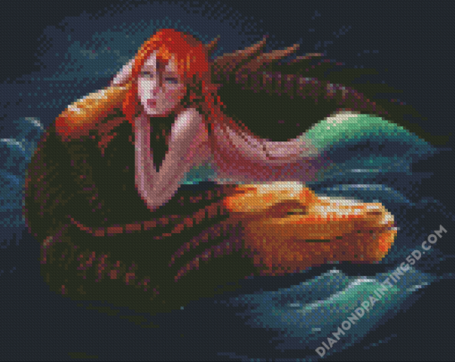 Dragon And Mermaid Diamond Paintings