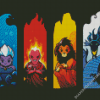 Elemental Villains Diamond Paintings