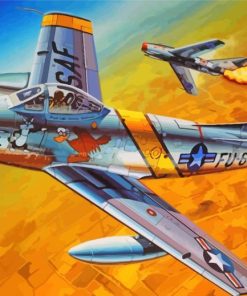 F86 Sabre Fighter Diamond Paintings