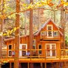 Fall Cabin Diamond Paintings