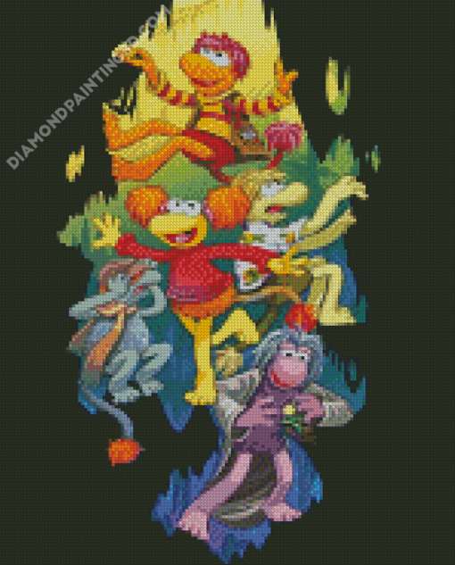 Fraggles Characters Animation Diamond Paintings