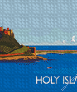 Holy Island of Lindisfarne Poster Diamond Paintings