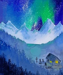 Illustration Alaska Artwork Diamond Paintings