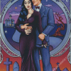 Illustration Morticia And Gomez Diamond Paintings