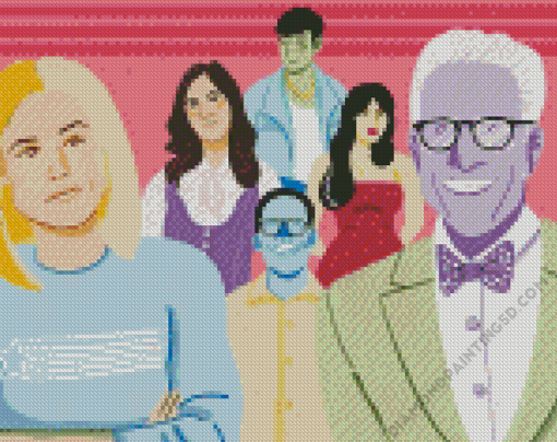 Illustration The Good Place Diamond Paintings