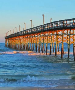 Isle Beach Fishing Pier Diamond Paintings