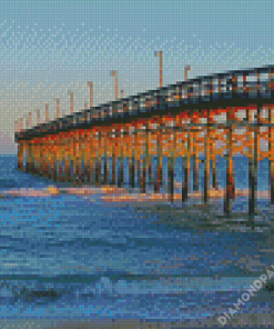 Isle Beach Fishing Pier Diamond Paintings