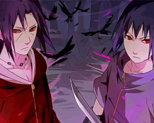 Itachi And Sasuke Naruto Anime Diamond Paintings