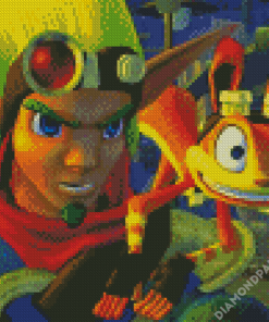 Jak And Daxter Illustration Diamond Paintings