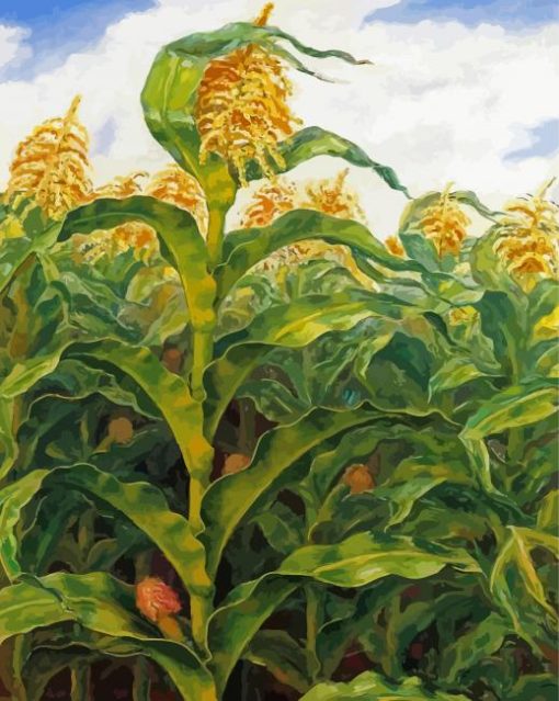 Kansas Cornfield John Steuart Curry Diamond Paintings