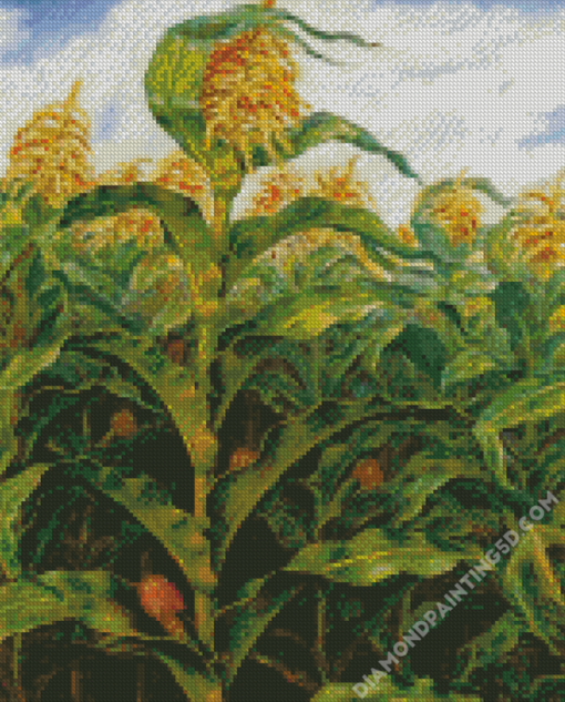 Kansas Cornfield John Steuart Curry Diamond Paintings