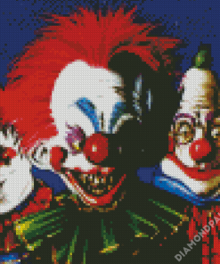 Killer Klowns From Outer Space Horror Movie Diamond Paintings