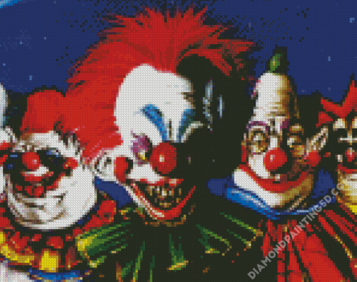 Killer Klowns From Outer Space Horror Movie Diamond Paintings