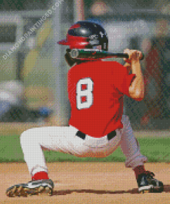 Little Boy Playing Baseball Diamond Paintings