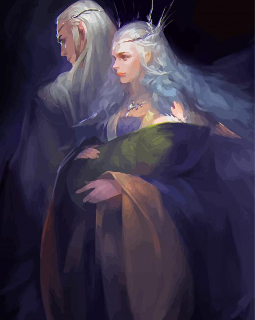 Lord Of The Rings Elf Couple Diamond Paintings