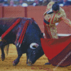 Matador And Bull Fight Diamond Paintings