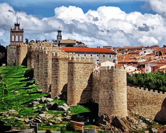 Murallas De Avila Spain Diamond Paintings