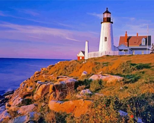 Pemaquid Point Light Diamond Paintings