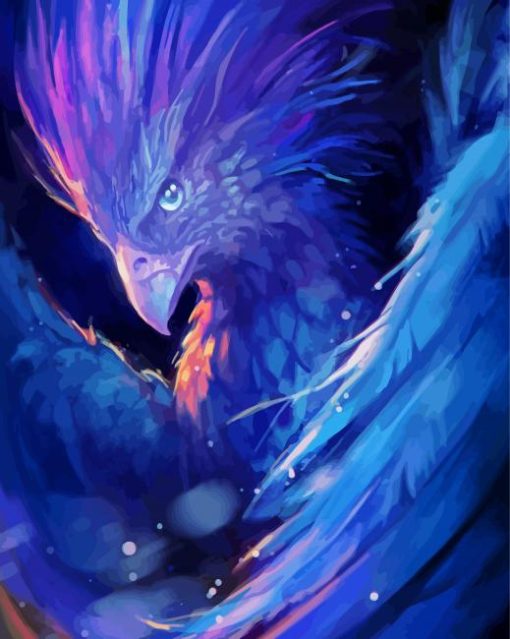 Phoenix Blue Bird Diamond Paintings