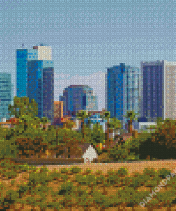 Phoenix City Buildings In Arizona Diamond Paintings