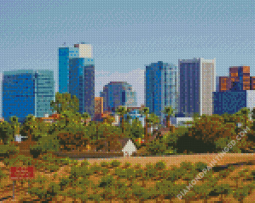 Phoenix City Buildings In Arizona Diamond Paintings