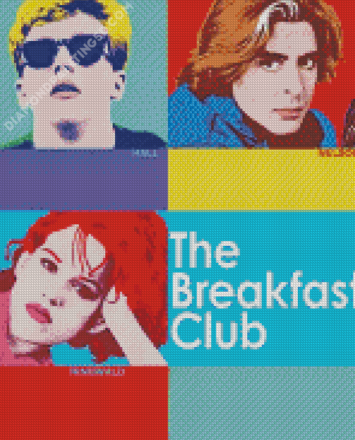 Pop Art Poster The Breakfast Club Diamond Paintings