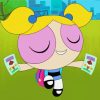 Powerpuff Girls Bubbles Character Diamond Paintings