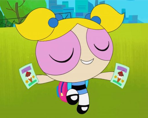 Powerpuff Girls Bubbles Character Diamond Paintings