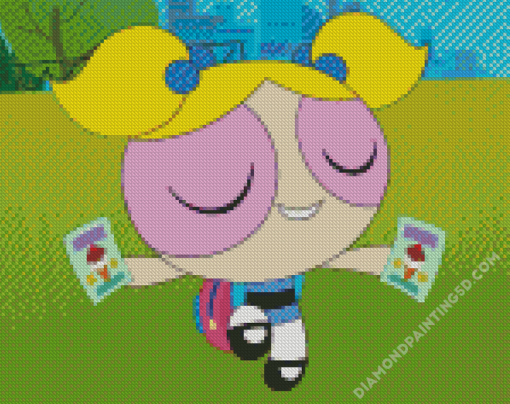 Powerpuff Girls Bubbles Character Diamond Paintings